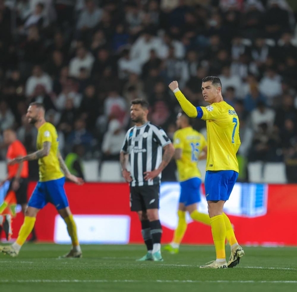 Cristiano Ronaldo engaged in an unsportsmanlike gesture to Al-Shabab fans after Al-Nassr scored the winning goal in the final minutes of the match.