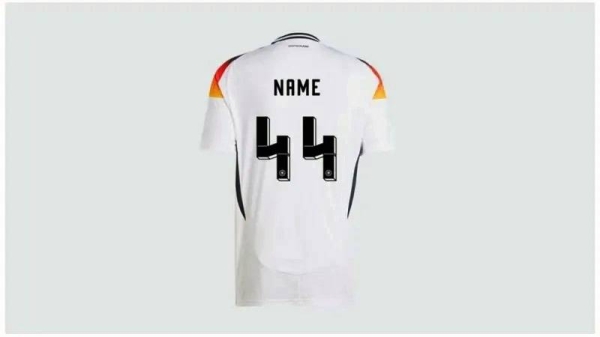 An Adidas spokesman denied that the kit's resemblance to the Nazi SS rune was intentional. — courtesy Adidas