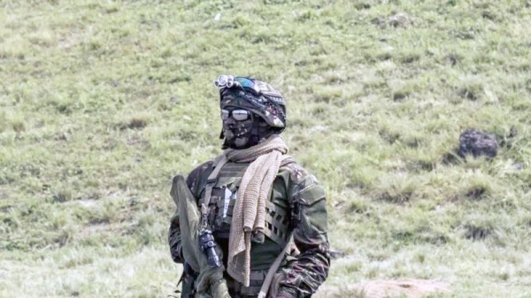 A foreign soldier stationed in DR Congo (File). — courtesy AFP