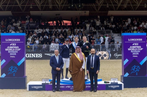 Swedish rider Eckermann wins 2024 Show Jumping World Cup in Riyadh