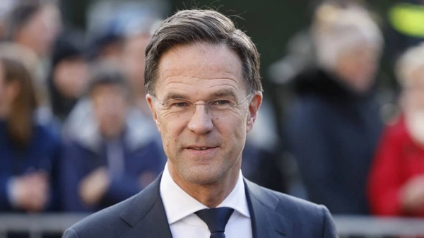 Netherlands' Prime Minister Mark Rutte arrives at the Rijskmuseum in Amsterdam in April 2023
