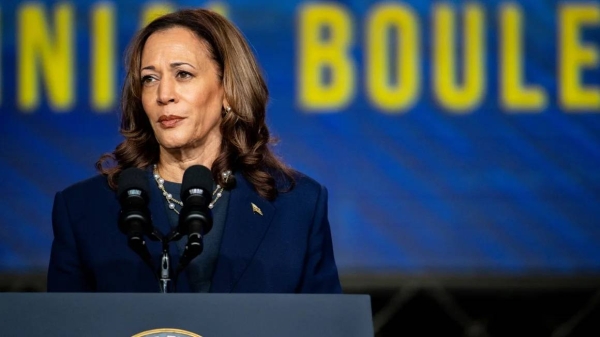 Vice President Kamala Harris delivers remarks during the Sigma Gamma Rho's 60th International Biennial Boule at the George R. Brown Convention Center on July 31, 2024 in Houston, Texas