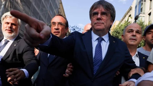 Catalan separatist leader Carles Puigdemont made a dramatic return to Spain on Thursday morning