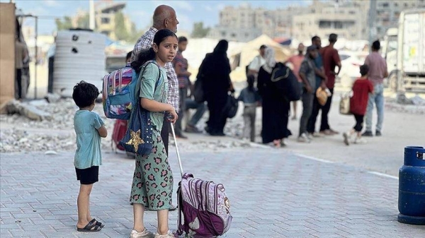 Over 75,000 Palestinians displaced in southwest Gaza in recent days