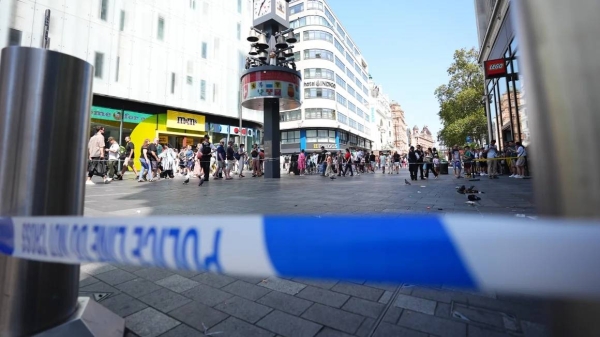 Police officers at the scene in Leicester Square, London, August 12, 2024