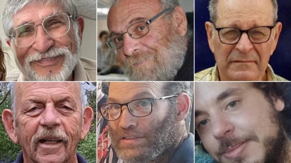 Top row, left to right: Yoram Metzger, Alexander Dancyg, Avraham Munder. Bottom row, left to right: Chaim Peri, Nadav Popplewell, and Yagev Buchshtab