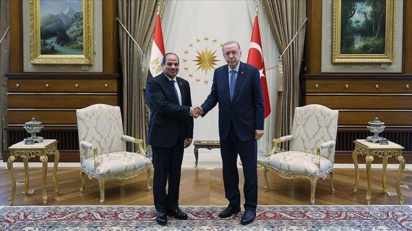 Erdogan welcomes Egypt’s al-Sisi for historic visit to Ankara