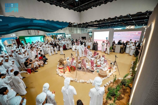 The pavilion of Imam Turki bin Abdullah Royal Reserve Development Authority has won the Best Display Platform Award in the Environmental and Cultural Heritage Conservation category at the 21st Abu Dhabi International Hunting and Equestrian Exhibition
