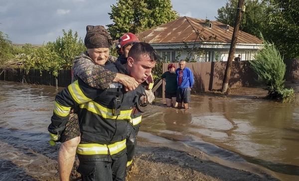 Five dead, hundreds stranded as torrential rainstorms hit eastern Romania