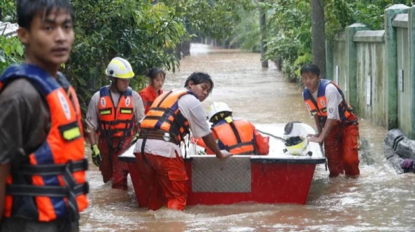 Officials say at least 64 people are missing in the floods