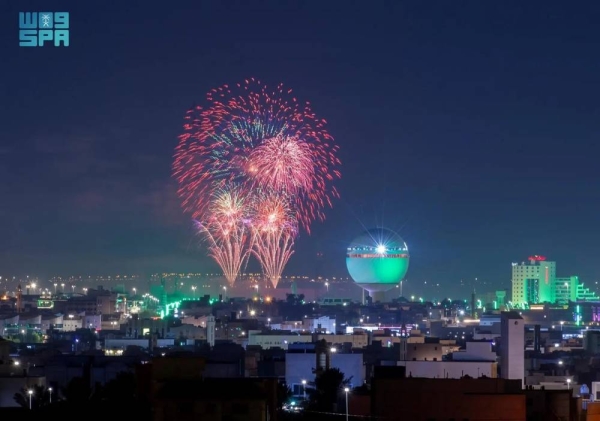 Fireworks display to mark the National Day celebrations.