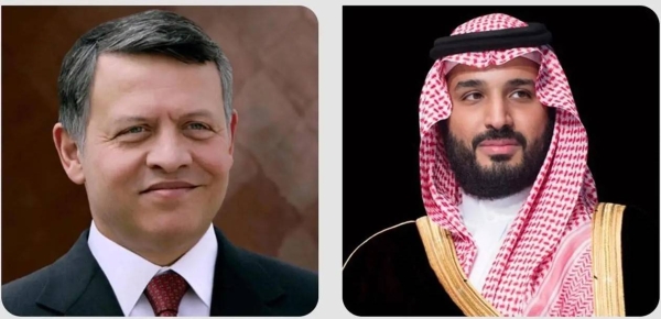 Crown Prince receives message from Jordan’s King Abdullah