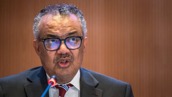 World Health Organization (WHO) Director-General Tedros Adhanom Ghebreyesus