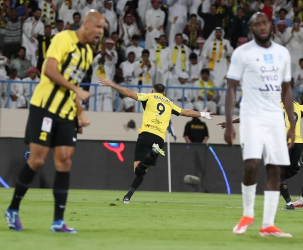 Karim Benzema scored his seventh goal of the season, marking his first time scoring in five consecutive matches for Al Ittihad.