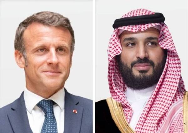 Saudi crown prince and French president review regional security in phone call