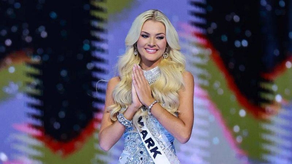 Theilvig participates in the Miss Universe competition at Arena Ciudad de Mexico in Mexico City on November 16, 2024