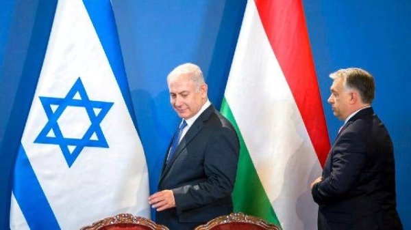 Staying on a four-day official visit in Hungary, Israeli Prime Minister Benjamin Netanyahu, left, and his Hungarian counterpart Viktor Orban Hungary, Tuesday, July 18, 2017