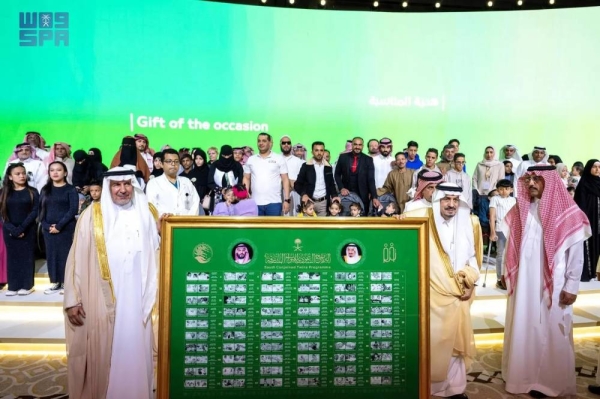 Riyadh Emir Prince Faisal bin Bandar and KSrelief General Supervisor Dr. Abdullah Al-Rabeeah during the inaugural ceremony of the International Conference on Conjoined Twins in Riyadh on Sunday.
