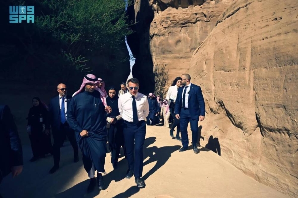 Saudi Arabia and France launched Hegra Villa project during the visit of French President Emmanuel Macron to AlUla governorate on Wednesday.
