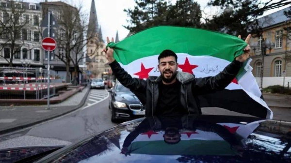 Syrian refugees in Germany have celebrated the downfall of Bashar al-Assad