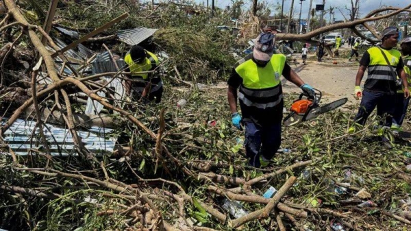 Rescue workers have been clearing debris to try to find survivors