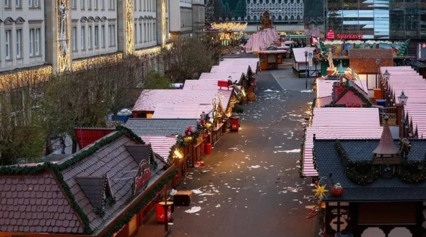 The German authorities arrested the suspect at the scene, next to the battered SUV that had ploughed through the festive crowd at Christmas market in Magdeburg leaving a trail of carnage and bloodied casualties.