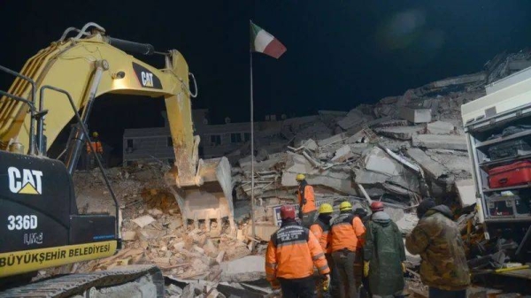 The high-rise Isias hotel collapsed within moments of the quake