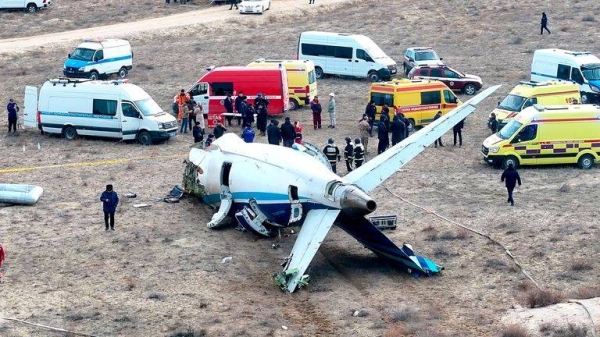 At least 29 people have survived after a plane, carrying 67 people on board, burst into flames after crashing near the Kazakh city of Aktau on Wednesday.