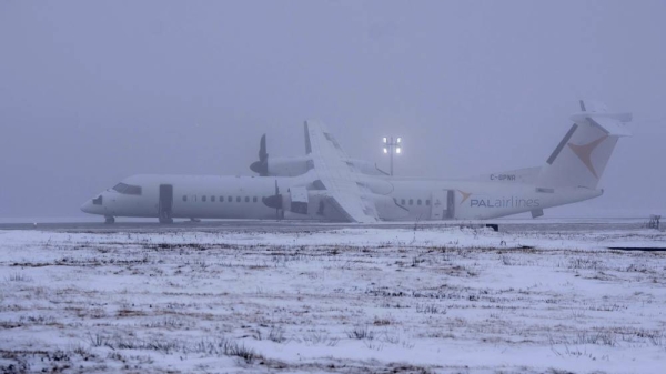 Canadian transportation authorities are investigating an incident in which Air Canada Express flight suffered an issue with its landing gear after landing at Halifax Stanfield International Airport on Saturday night