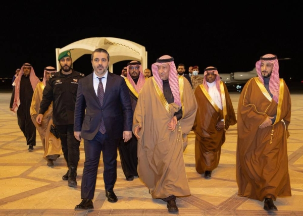 Deputy Foreign Minister of Saudi Arabia, Eng. Waleed Al-Khuraiji, welcomed the Syrian delegation upon its arrival at King Khalid International Airport. 