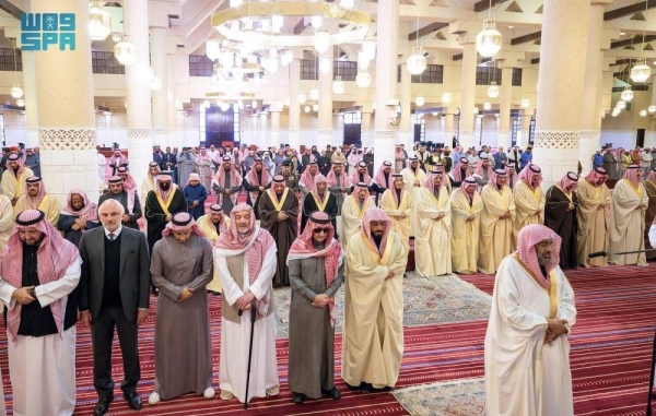 Funeral prayer for the mother of Prince Al-Waleed bin Talal was offered at Imam Turki bin Abdullah Mosque in Riyadh on Sunday.