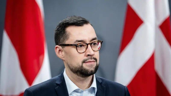 Greenland's Prime Minister Mute Egede during a press conference on 10 January