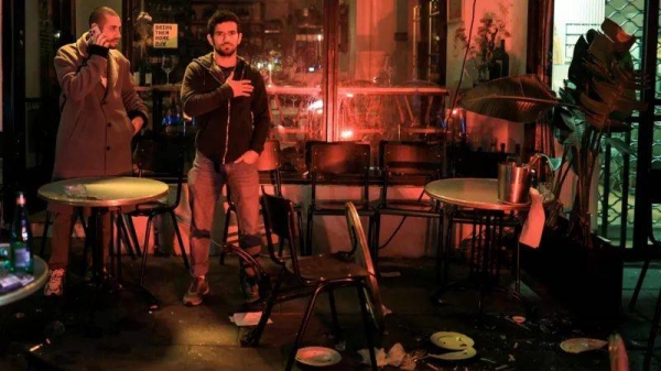 The attack happened in a street famous for restaurants in Tel Aviv