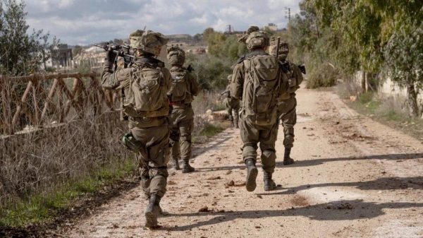 The Israeli military's 7th Brigade in southern Lebanon this month. Israel Defense Forces