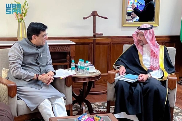 Saudi Minister of Industry and Mineral Resources Bandar Alkhorayef met with senior Indian ministers during his official visit to the Indian capital New Delhi on Monday.
