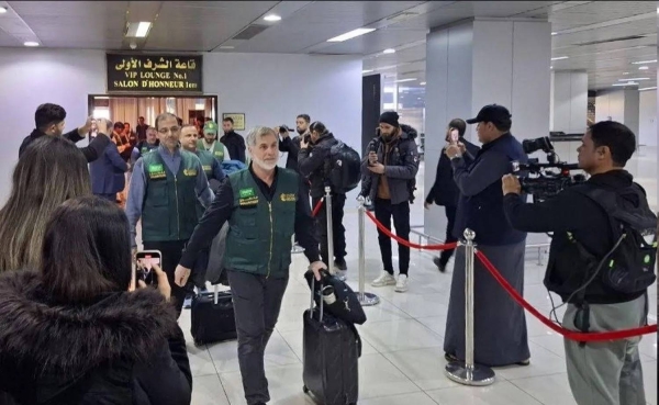 The first batch of Saudi doctors and volunteers under the Saudi Amal Volunteer Program landed at Damascus International Airport in Syria on Tuesday.