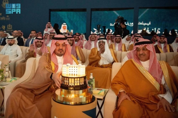 Deputy Emir of Makkah Prince Saud bin Mishaal inaugurates educational projects in Makkah and Jeddah in a ceremony held in Jeddah on Wednesday.
