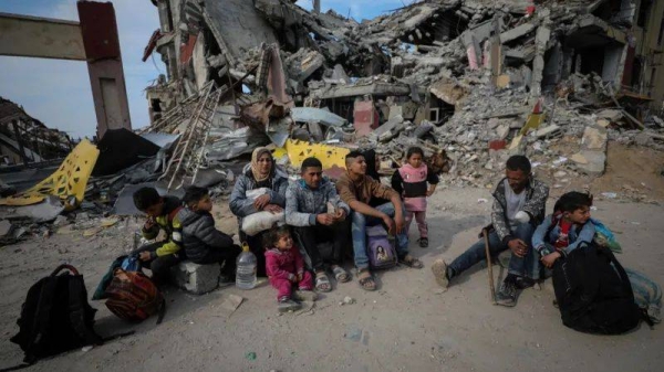 Most of Gaza's 2.1 million population has been displaced by the 15-month war between Israel and Hamas