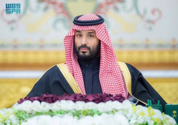 Crown Prince and Prime Minister Mohammed bin Salman chairs the Cabinet session in Riyadh on Tuesday.
