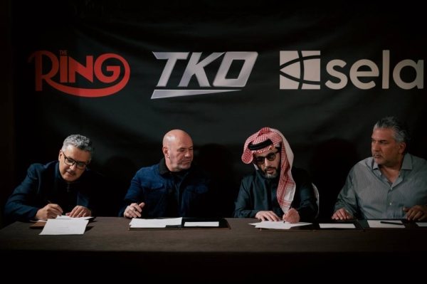 Chairman of the Board of Directors of the General Entertainment Authority (GEA) Turki Al-Sheikh, alongside TKO Group Holdings, Inc. and entertainment giant Sela.