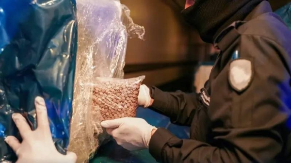 The Zakat, Tax and Customs Authority said that the huge cache of drugs was seized after thwarting the attempts to smuggle in, hidden inside shipment of air conditioners.

