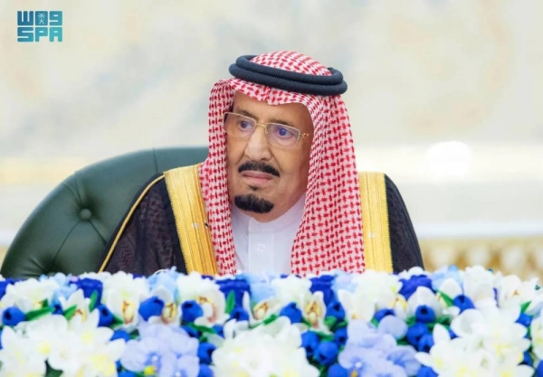 Custodian of the Two Holy Mosques King Salman chairs the Cabinet Session in Jeddah on Tuesday.