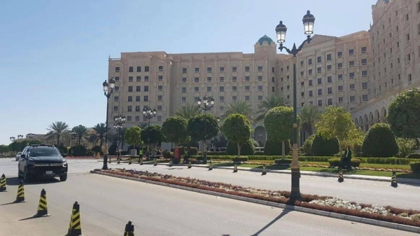 US and Russian officials are meeting at the Ritz-Carlton Hotel in Riyadh, Saudi Arabia