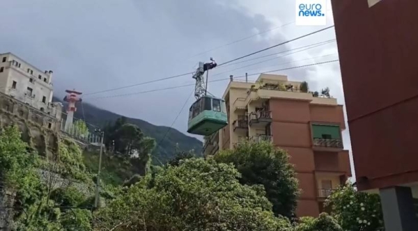 The cable car is popular for its views of Mount Vesuvius and the Bay of Naples.
