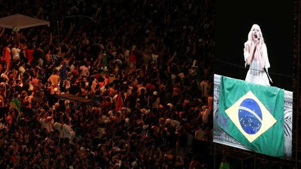 Over 2 million people attended Lady Gaga's open concert, in Copacabana beach in Rio de Janeiro, according to city authorities