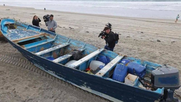 At least 16 people were on board the panga boat when it capsized, officials say