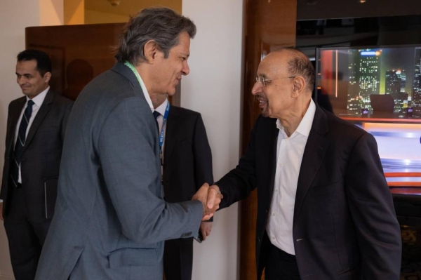 Saudi Arabia’s Minister of Investment Khalid Al-Falih met with Brazil’s Minister of Finance Haddad Fernando in Los Ahgeles.