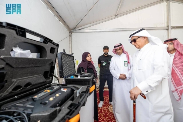 Minister of Environment, Water and Agriculture Abdulrahman Alfadley during his inspection tour of the holy sites on Wednesday.