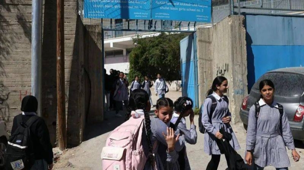Hundreds of Palestinian students were sent home from the schools in Shuafat refugee camp