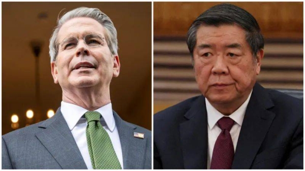 US Treasury Secretary Scott Bessent and China's Vice Premier He Lifeng held the meetings in Geneva